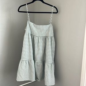 Petal and Pup green gingham dress